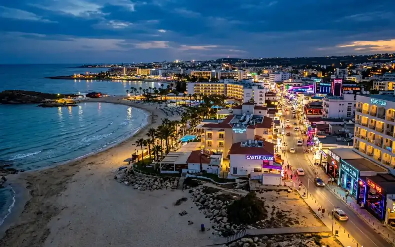 Vibrant Ayia Napa, Cyprus, offers stunning beaches, lively nightlife, and a pathway to residency with the Golden Visa program