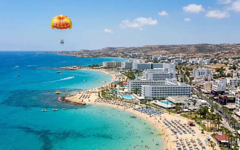 Soar above Ayia Napa's stunning coastline with thrilling parasailing adventures!