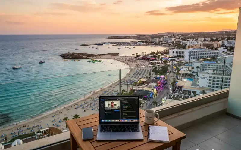 Enjoy remote work and vibrant nightlife in Ayia Napa, Cyprus, a stunning resort destination