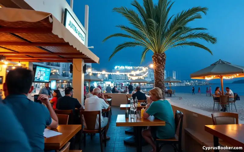 Ayia Napa's vibrant dining scene offers delicious meals and lively atmosphere for unforgettable vacations