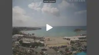 Thumbnail July 9, 2026 07:00 Ayia Napa Cyprus - Nissi Beach Panorama
