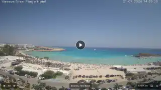 Thumbnail July 21, 2026 12:00 Ayia Napa Cyprus - Nissi Beach Panorama