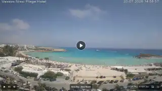 Thumbnail July 23, 2026 12:00 Ayia Napa Cyprus - Nissi Beach Panorama