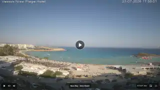 Thumbnail July 23, 2026 15:00 Ayia Napa Cyprus - Nissi Beach Panorama