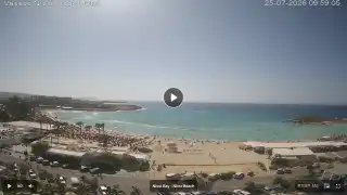 Thumbnail July 25, 2026 07:00 Ayia Napa Cyprus - Nissi Beach Panorama