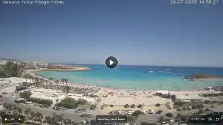 Thumbnail July 28, 2026 12:00 Ayia Napa Cyprus - Nissi Beach Panorama