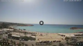 Thumbnail July 29, 2026 07:00 Ayia Napa Cyprus - Nissi Beach Panorama