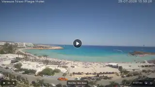 Thumbnail July 29, 2026 13:00 Ayia Napa Cyprus - Nissi Beach Panorama