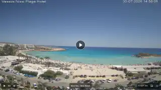 Thumbnail July 30, 2026 12:00 Ayia Napa Cyprus - Nissi Beach Panorama