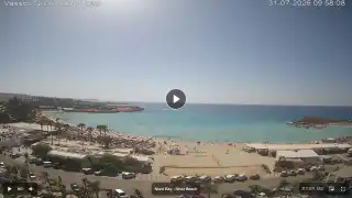 Thumbnail July 31, 2026 07:00 Ayia Napa Cyprus - Nissi Beach Panorama