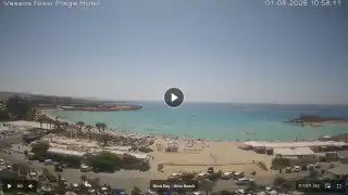 Thumbnail August 1, 2026 08:00 Ayia Napa Cyprus - Nissi Beach Panorama