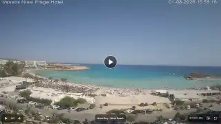 Thumbnail August 1, 2026 13:00 Ayia Napa Cyprus - Nissi Beach Panorama