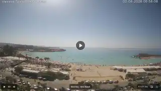 Thumbnail August 2, 2026 07:00 Ayia Napa Cyprus - Nissi Beach Panorama