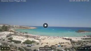 Thumbnail August 2, 2026 12:00 Ayia Napa Cyprus - Nissi Beach Panorama