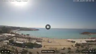 Thumbnail August 3, 2026 06:00 Ayia Napa Cyprus - Nissi Beach Panorama