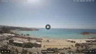 Thumbnail August 3, 2026 07:00 Ayia Napa Cyprus - Nissi Beach Panorama