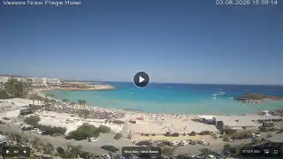 Thumbnail August 3, 2026 13:00 Ayia Napa Cyprus - Nissi Beach Panorama