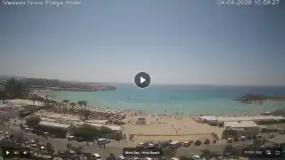 Thumbnail August 4, 2026 08:00 Ayia Napa Cyprus - Nissi Beach Panorama