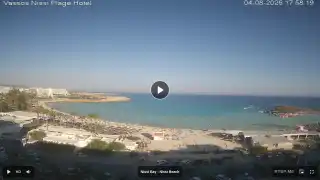 Thumbnail August 4, 2026 15:00 Ayia Napa Cyprus - Nissi Beach Panorama
