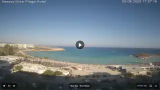 Thumbnail August 5, 2026 15:00 Ayia Napa Cyprus - Nissi Beach Panorama