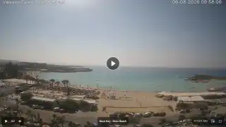 Thumbnail August 6, 2026 07:00 Ayia Napa Cyprus - Nissi Beach Panorama