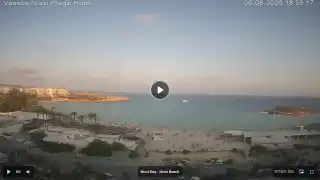 Thumbnail August 6, 2026 16:00 Ayia Napa Cyprus - Nissi Beach Panorama