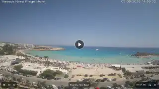 Thumbnail August 9, 2026 12:00 Ayia Napa Cyprus - Nissi Beach Panorama