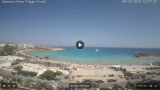 Thumbnail August 9, 2026 13:00 Ayia Napa Cyprus - Nissi Beach Panorama