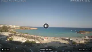 Thumbnail August 9, 2026 15:00 Ayia Napa Cyprus - Nissi Beach Panorama