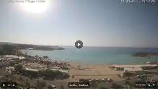 Thumbnail August 11, 2026 06:00 Ayia Napa Cyprus - Nissi Beach Panorama