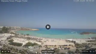 Thumbnail August 13, 2026 12:00 Ayia Napa Cyprus - Nissi Beach Panorama