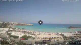 Thumbnail August 14, 2026 12:00 Ayia Napa Cyprus - Nissi Beach Panorama