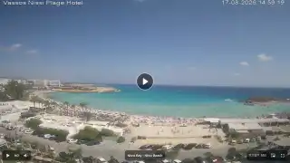 Thumbnail August 17, 2026 12:00 Ayia Napa Cyprus - Nissi Beach Panorama