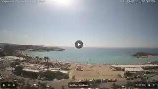 Thumbnail September 1, 2026 07:00 Ayia Napa Cyprus - Nissi Beach Panorama