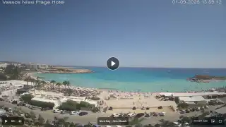 Thumbnail September 1, 2026 11:00 Ayia Napa Cyprus - Nissi Beach Panorama
