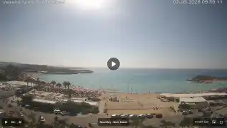 Thumbnail September 2, 2026 07:00 Ayia Napa Cyprus - Nissi Beach Panorama