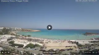 Thumbnail September 6, 2026 12:00 Ayia Napa Cyprus - Nissi Beach Panorama
