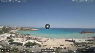 Thumbnail September 7, 2026 12:00 Ayia Napa Cyprus - Nissi Beach Panorama