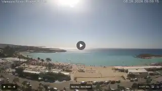 Thumbnail September 8, 2026 07:00 Ayia Napa Cyprus - Nissi Beach Panorama
