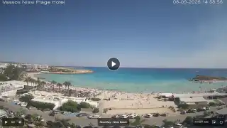 Thumbnail September 8, 2026 12:00 Ayia Napa Cyprus - Nissi Beach Panorama