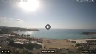 Thumbnail September 11, 2026 06:00 Ayia Napa Cyprus - Nissi Beach Panorama