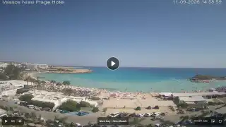 Thumbnail September 11, 2026 12:00 Ayia Napa Cyprus - Nissi Beach Panorama