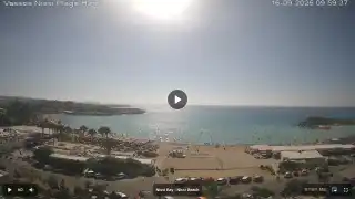 Thumbnail September 16, 2026 07:00 Ayia Napa Cyprus - Nissi Beach Panorama