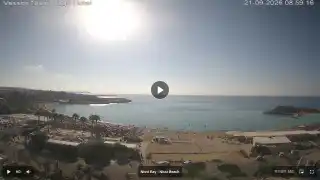 Thumbnail September 21, 2026 06:00 Ayia Napa Cyprus - Nissi Beach Panorama