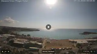 Thumbnail October 7, 2026 07:00 Ayia Napa Cyprus - Nissi Beach Panorama
