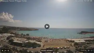 Thumbnail October 7, 2026 08:00 Ayia Napa Cyprus - Nissi Beach Panorama